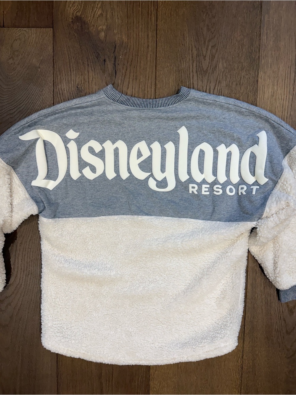 Disneyland Resort Gray & Cream Sherpa Fleece Spirit Jersey - Picture 5 of 9